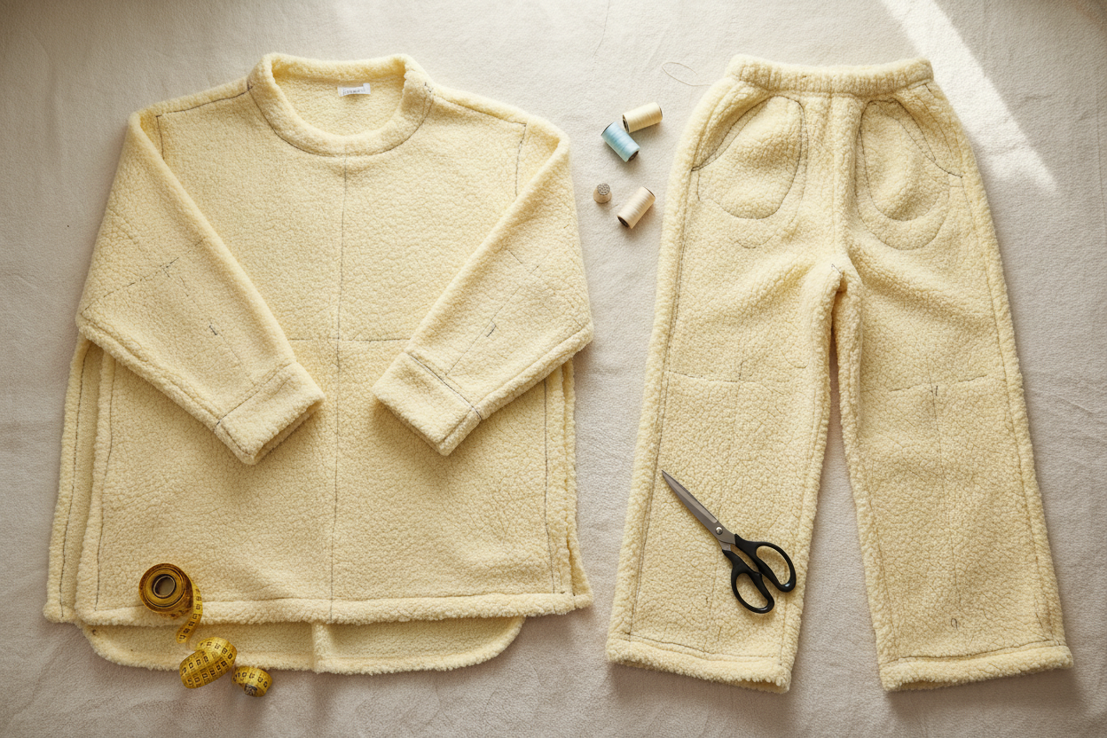 make the pajamas fuzzy